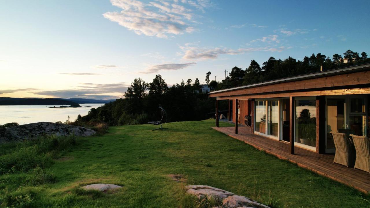 Funky Cabin With A Panoramic View Of The Oslofjord Nordre Frogn Экстерьер фото